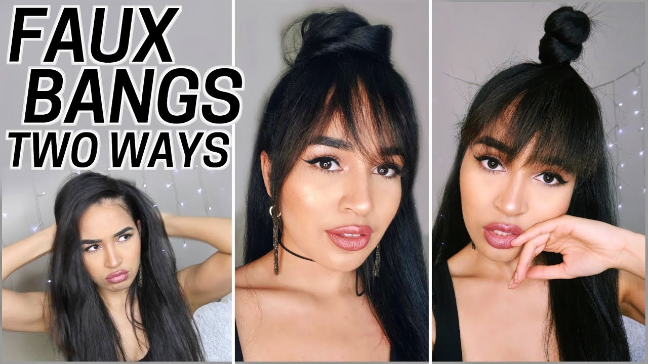 Two Ways to Make DIY Faux Bangs! - Easy Hair Tutorial by Lana Summer