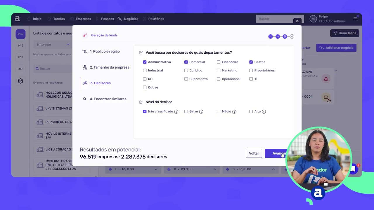 [Trilha 4] Aula 11: Como gerar leads diretamente pelo CRM | 📚 Treinamento Agendor