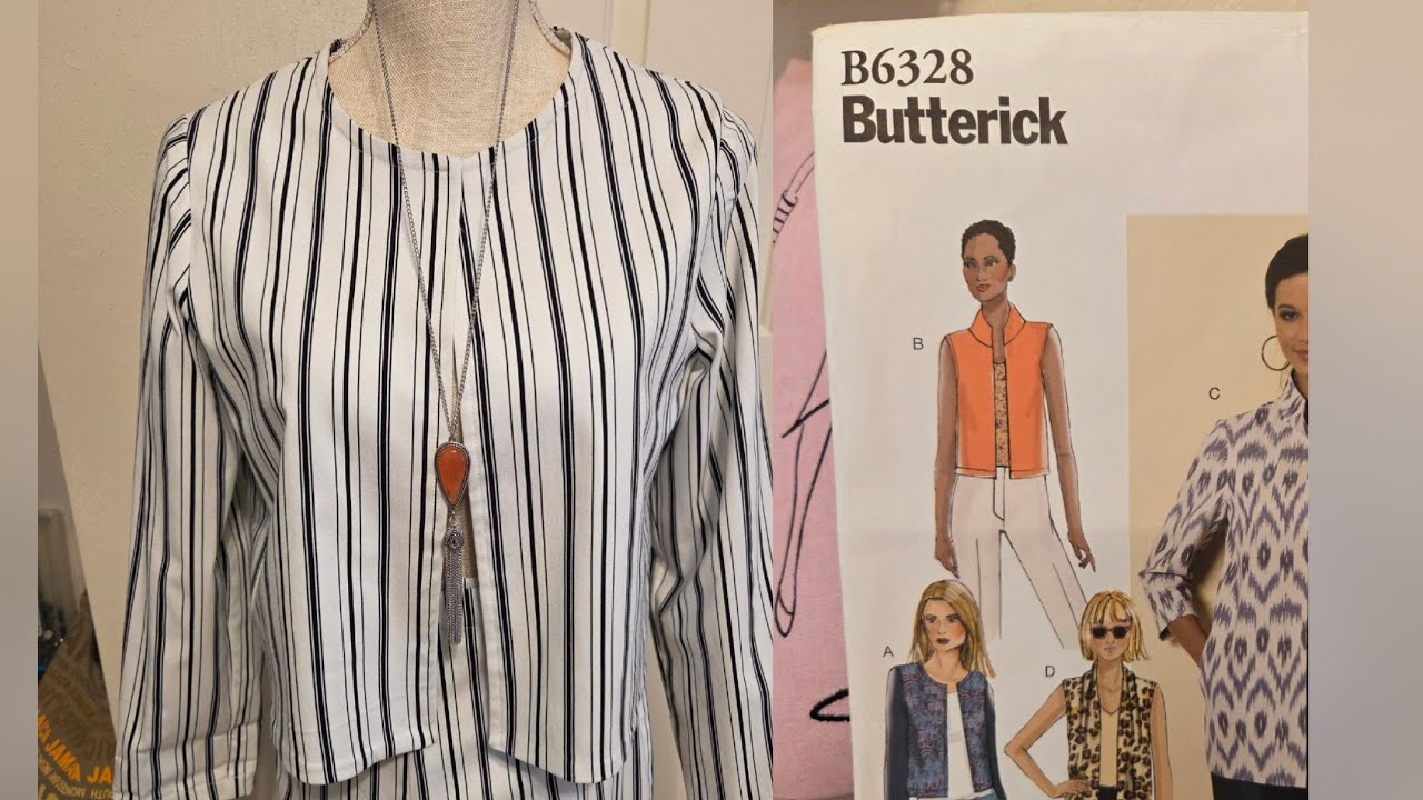 This jacket is easy to make!  Watch me!  B6328 is a Wardrobe staple. 04/05/25