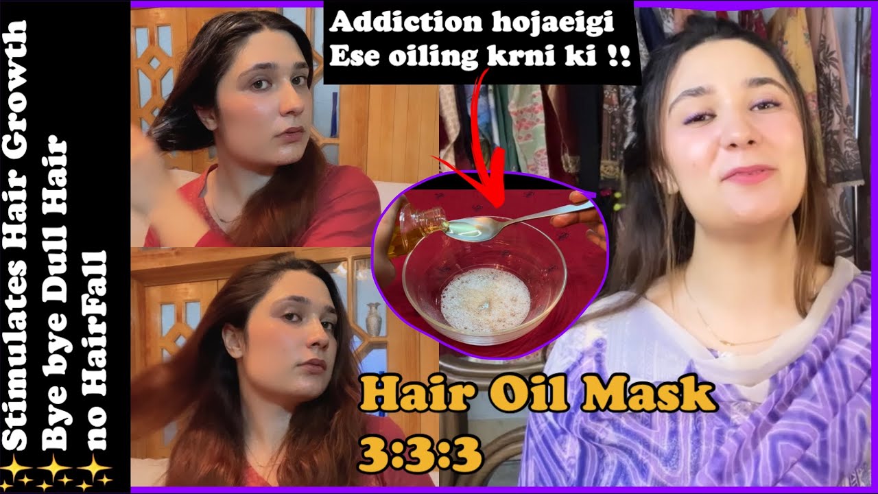 Hair Oil Mask - Garmiyon me ese Oiling karein - Baal Girna Band