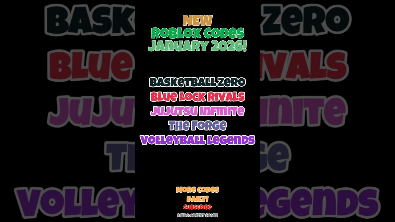 All Working Codes in Basketball Zero Blue Lock Rivals Jujutsu Infinite The Forge  Volleyball Legends