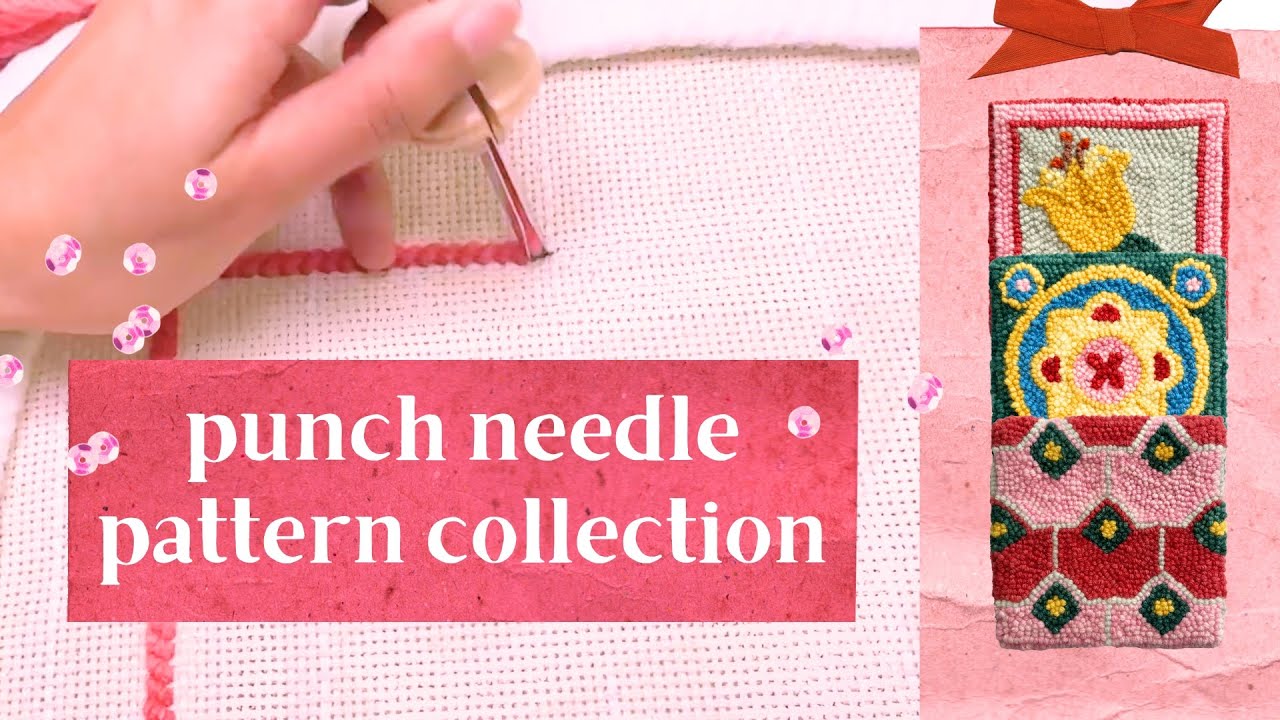 my first punch needle pattern collection ❦ full creative process