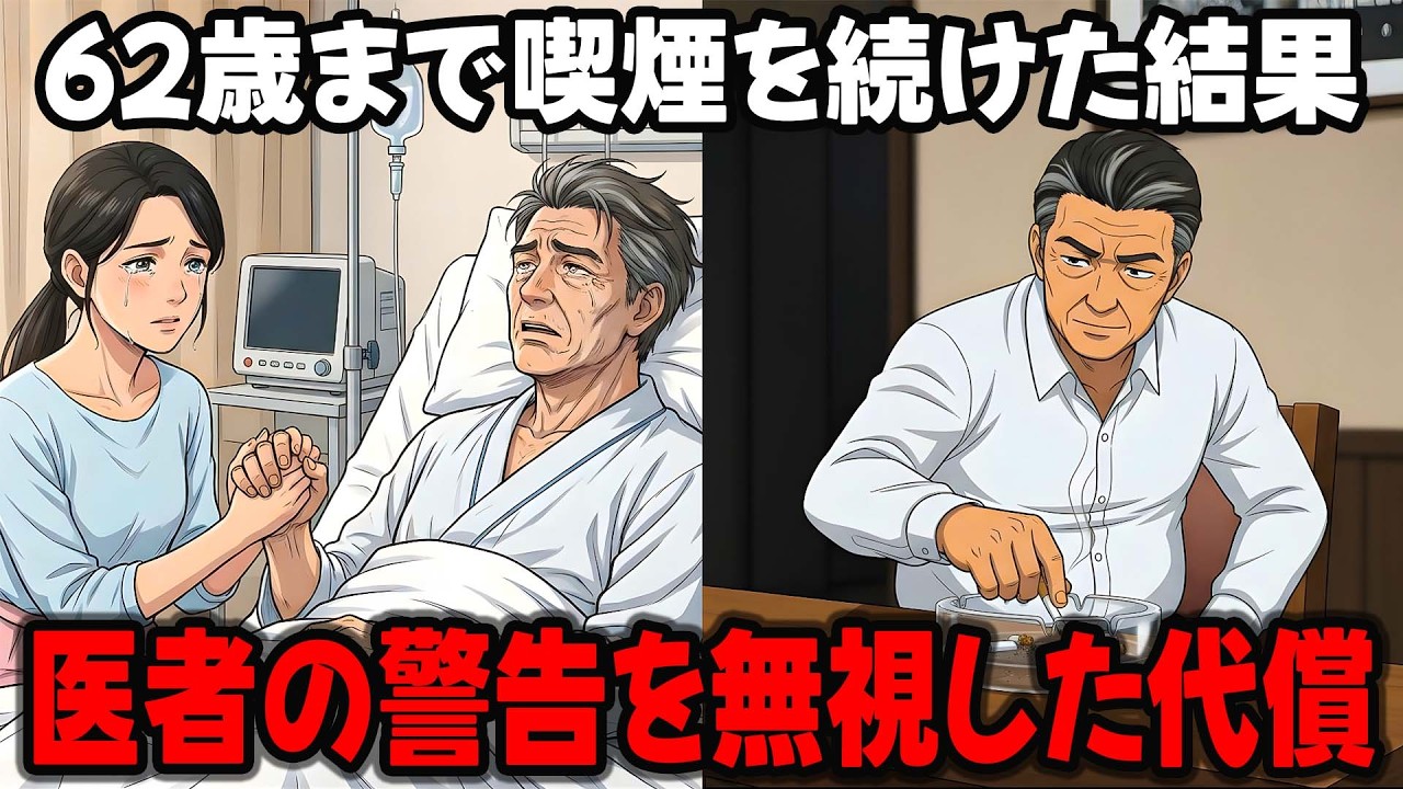 【漫画】60代男性が医者の警告を無視した結果…40年の喫煙で肺がん末期に