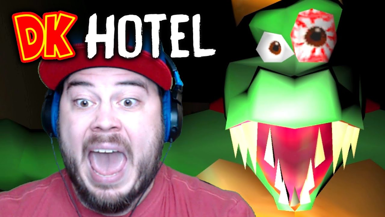 KING K ROOL WAS HIDING IN MY HOTEL ROOM!! | DK Hotel (Donkey Kong Horror Game)