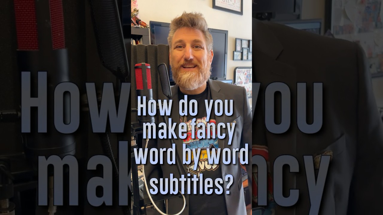 How do you make Word by Word Subtitles in Adobe Premiere? - Tips byRyan