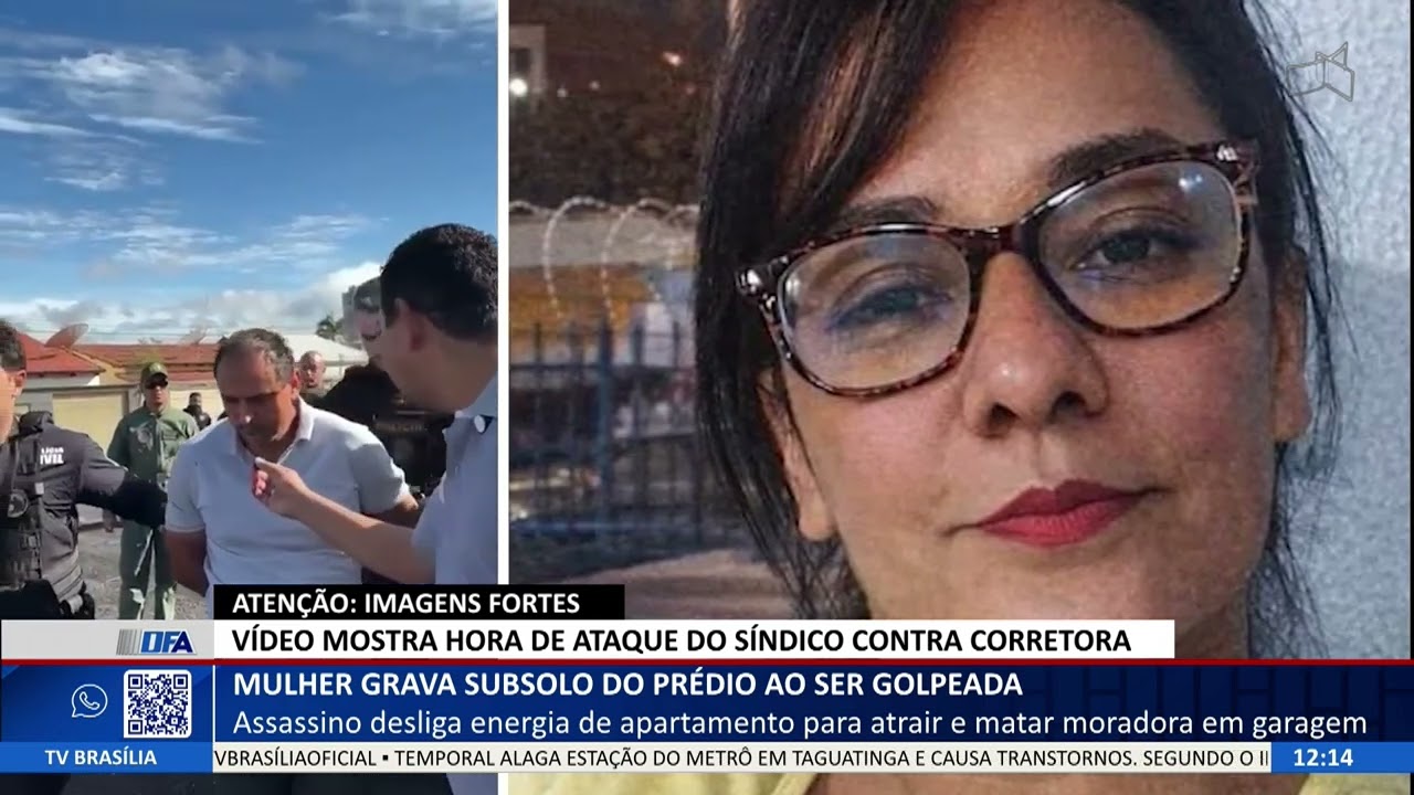 DF ALERTA - Mulher grava subsolo do prédio ao ser golpeada