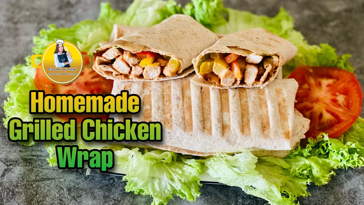 How to make Simple Grilled Chicken Wrap | Snacks | Malaysian Kitchen in Germany