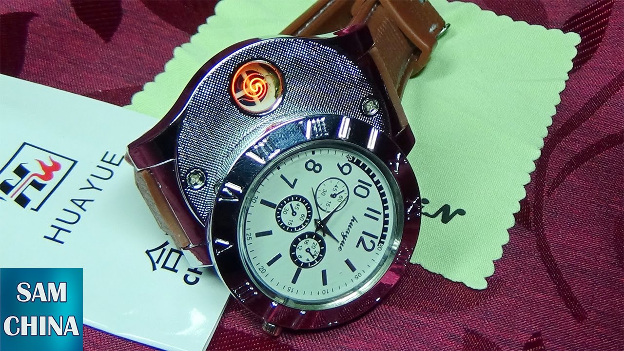 Наручные часы-зажигалка с Aliexpress.
