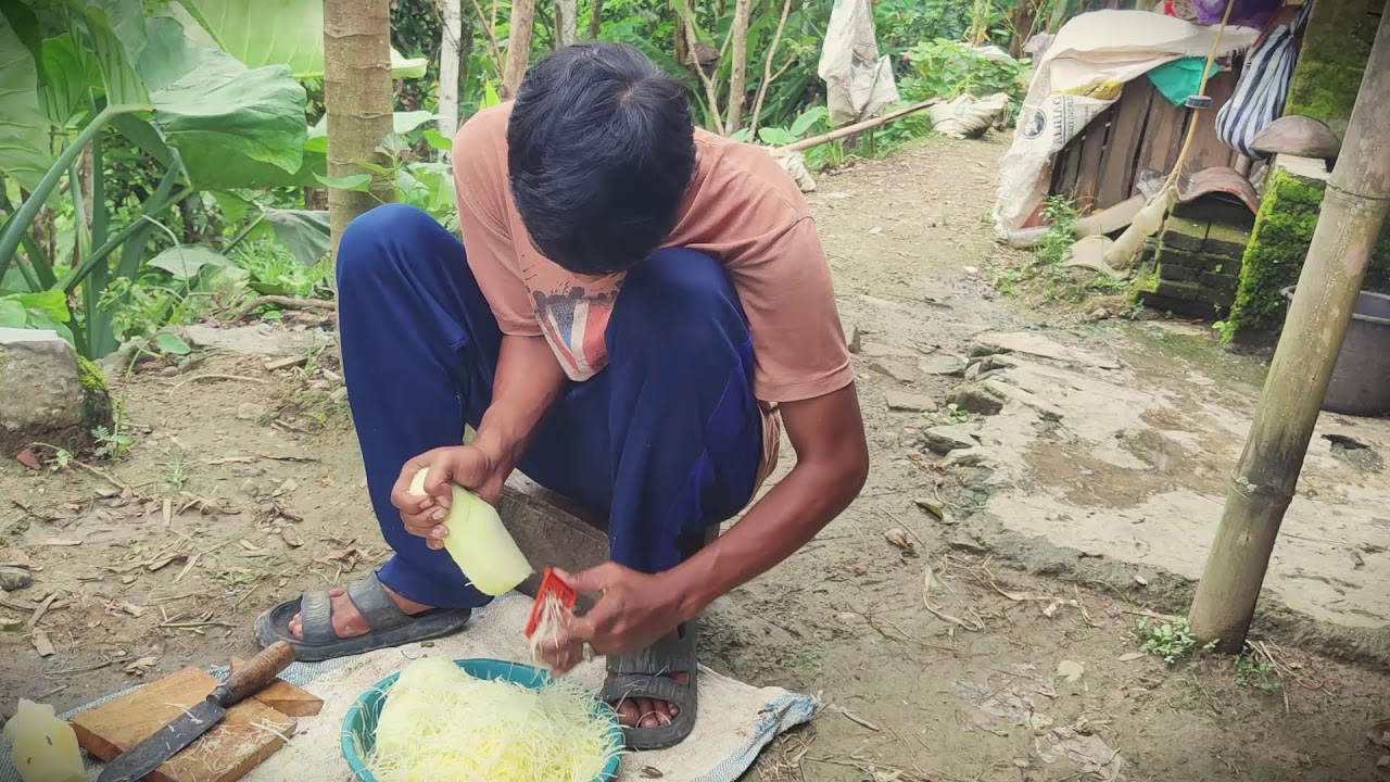 Vegetable Prep: How to Shred Raw Papaya the Traditional Way _FarmersLife _Shorts