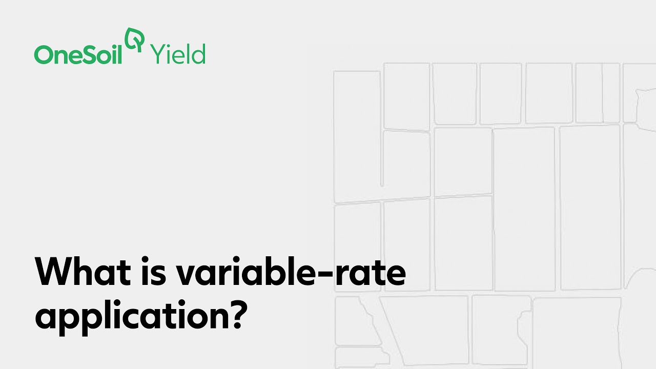 What is variable-rate application?