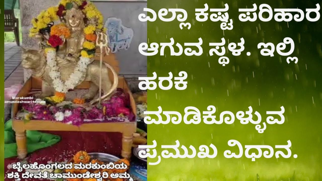 ಮರಕುಂಬಿ ಚಾಮುಂಡೇಶ್ವರಿ ದೇವಾಲಯದಲ್ಲಿ ಸಲ್ಲಿಸುವ ಪ್ರಮುಖ ಸೇವೆ