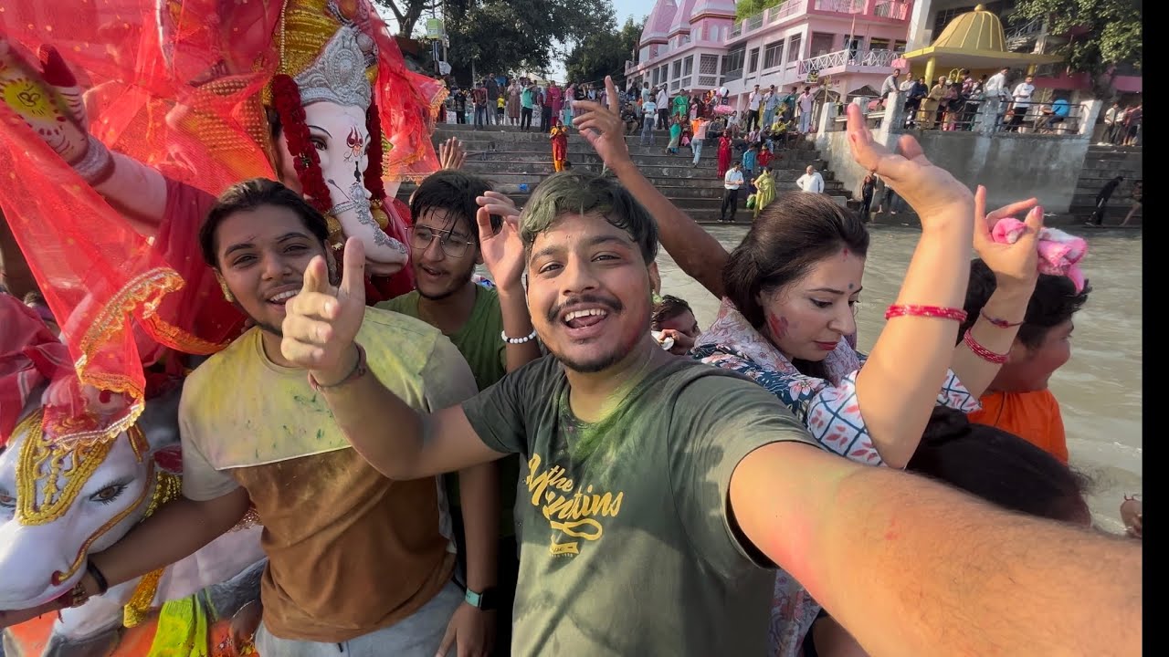 Ganesh Visarjan In Jammu 😍(Akhnoor Chenab) #ganesh