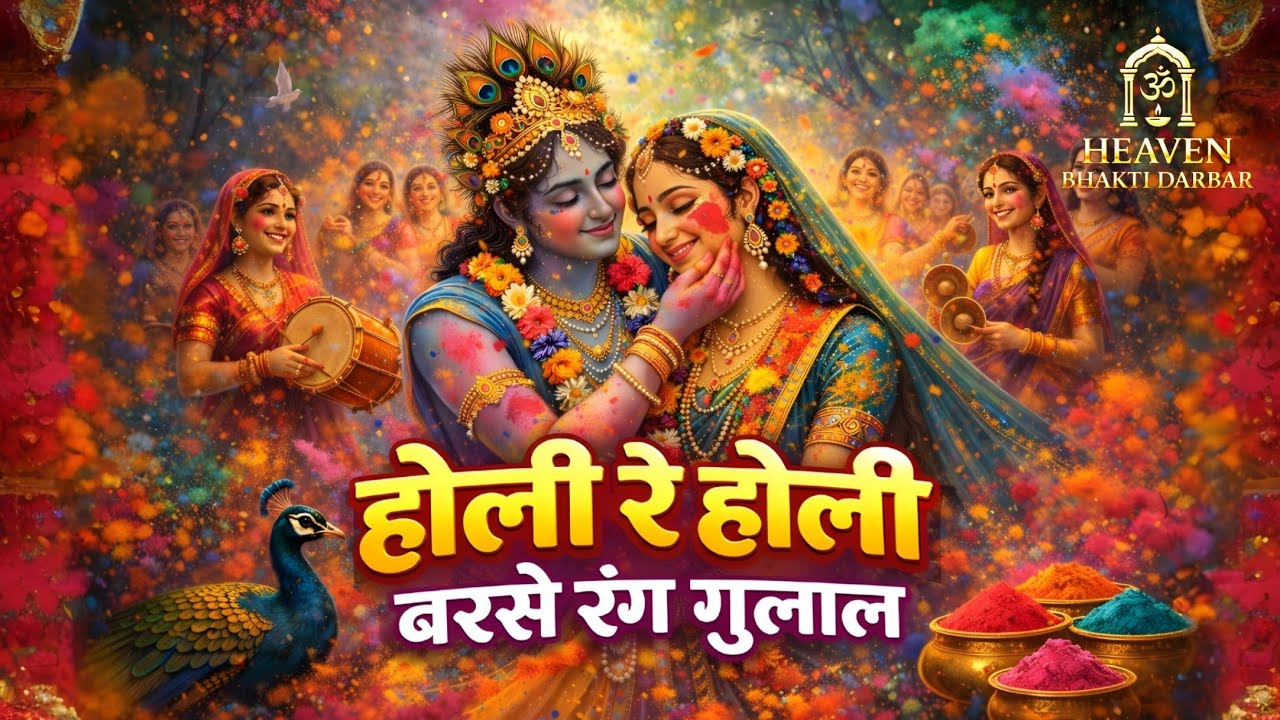 Holi Re Holi Barse Rang Gulal | Kanhaiya Ne Gulal Udaya | Radha Krishna Romantic Holi Song