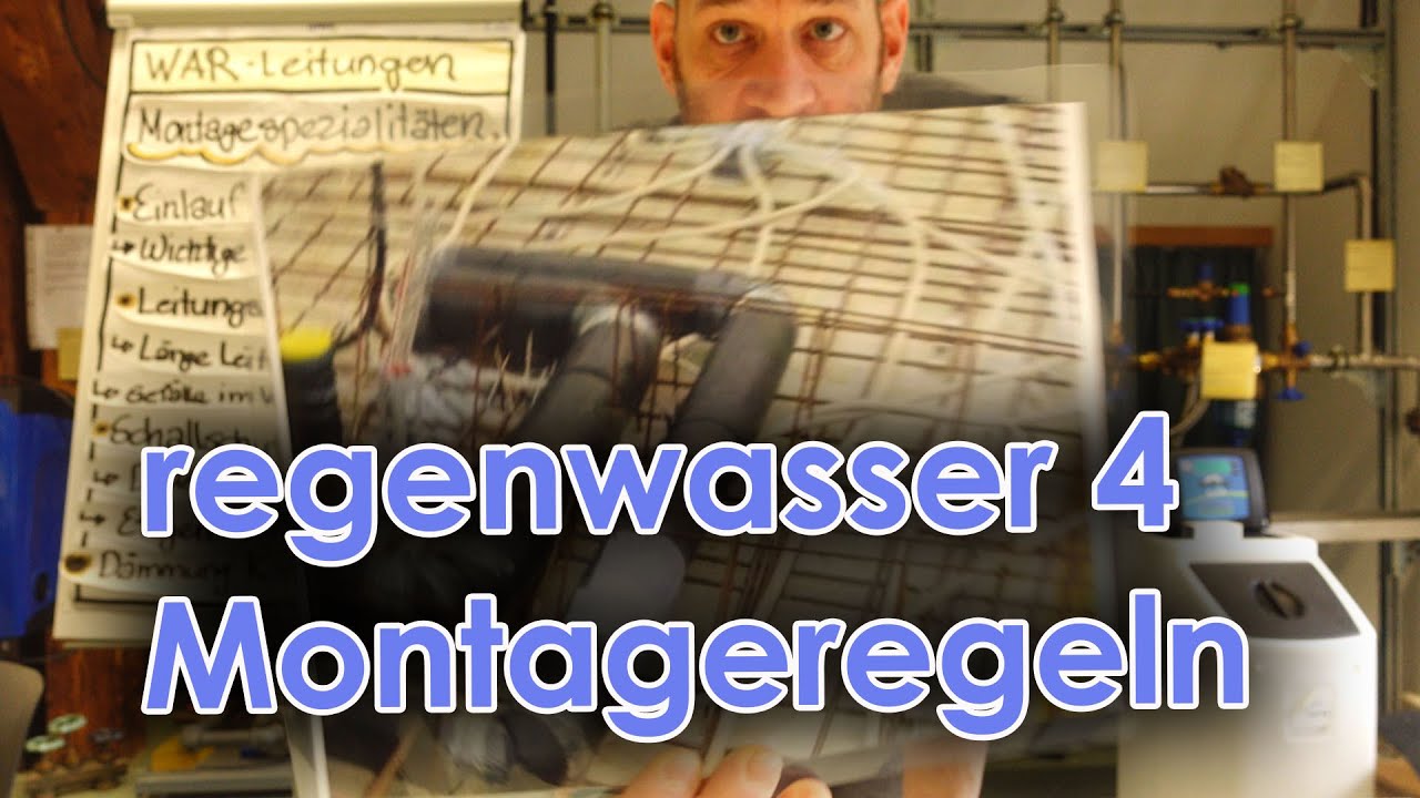 Regenwasserleitungen 4 I Montageregeln & Spezialit&auml;ten