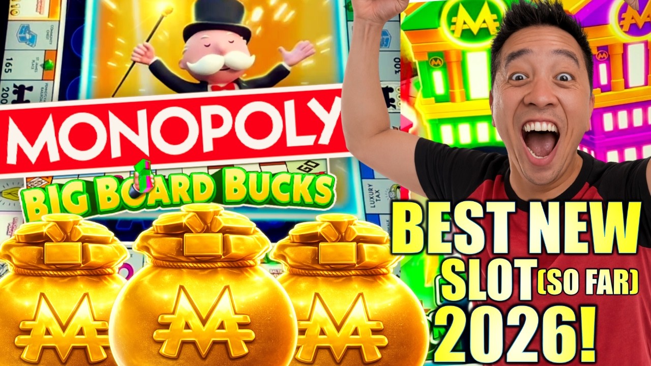 BEST NEW SLOT OF 2026 (FOR ME)! DREAM SESSION! MONOPOLY BIG BOARD BUCKS Slot Machine (Aristocrat)