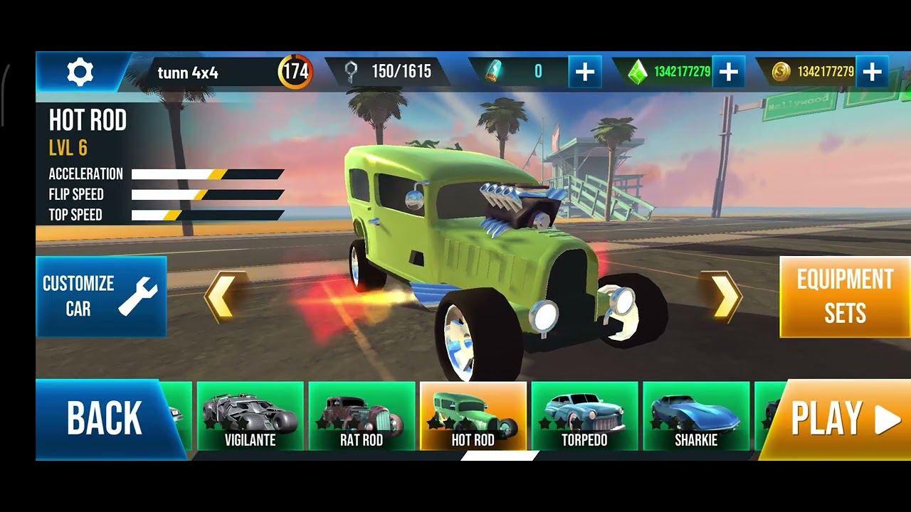 Classic HOT ROD with Extreme Engine Upgrades Conquers Levels 581–590 | Stunt Car Extreme