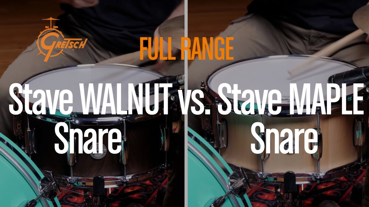 Maple vs Walnut | Gretsch 6.5x14 Stave Snare Comparison &ndash; Played by Archibald Ligonni&egrave;re