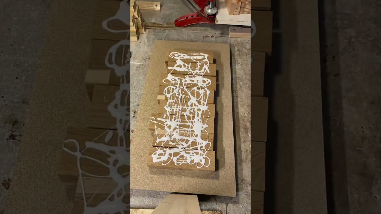 Process of making a end grain cutting board (my very first video) ✌🏻