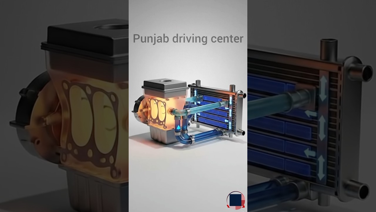 How does coolant circulate inside a car radiator