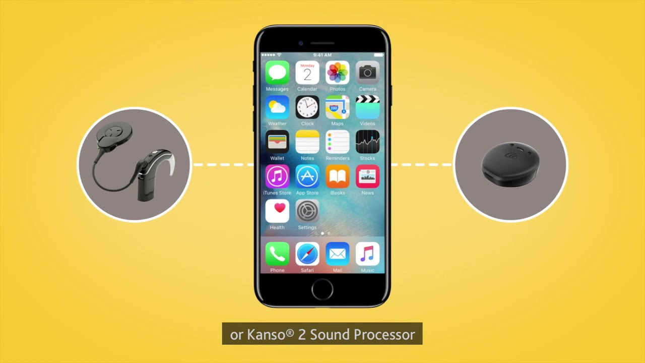 Pair your Kanso 2 Sound Processor with a compatible Apple device