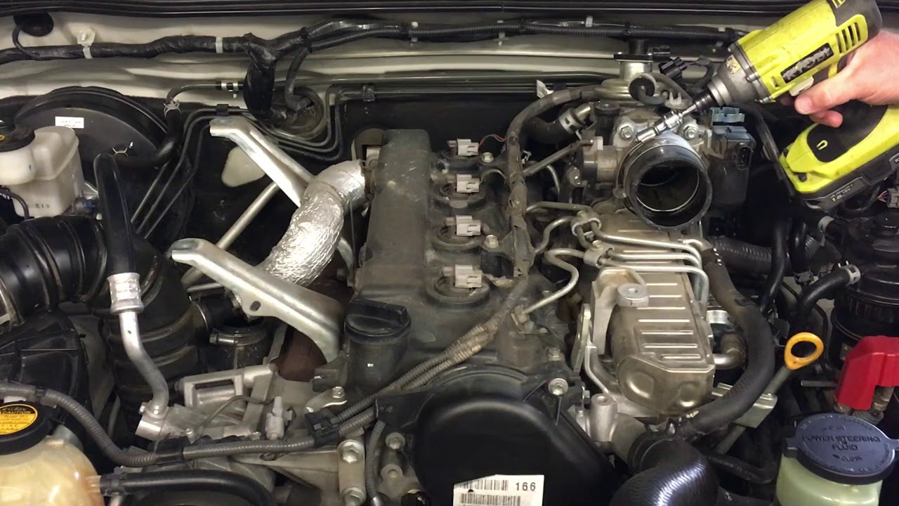 REMOVE INTERCOOLER FOR EGR INSPECTION