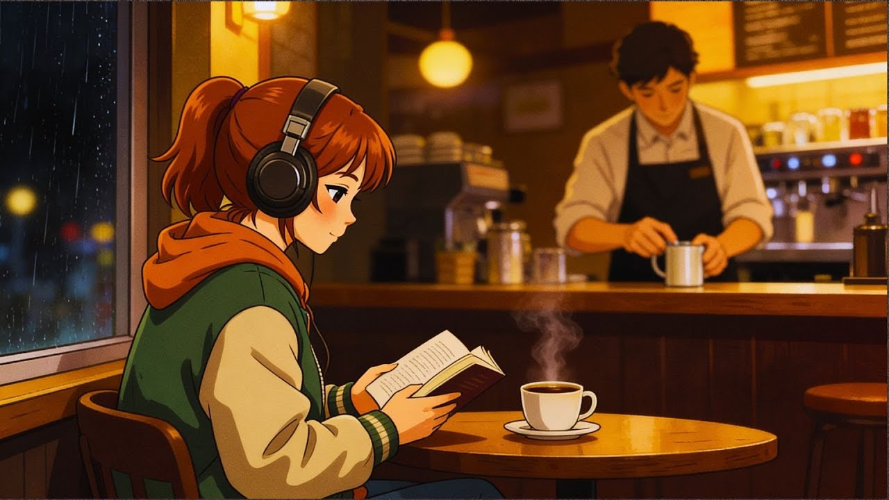 lofi beats to relax / study to ☕ cozy cafe ambience
