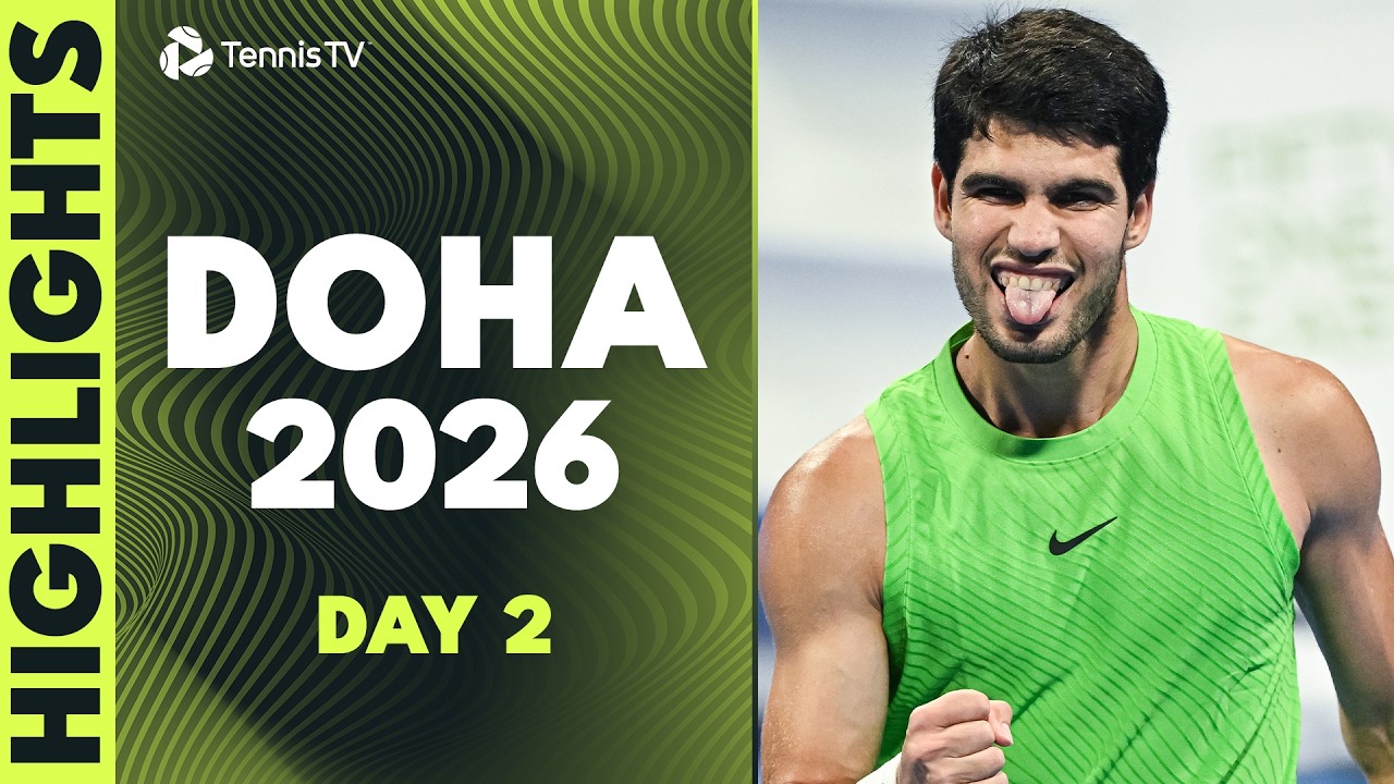 Carlos Alcaraz Returns to The Tour; Rublev and Tsitsipas Also In Action | Doha 2026 Day 2 Highlights