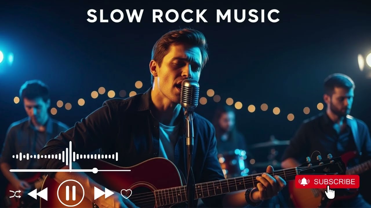 Late Night Slow Rock Vibes | Relaxing Guitar Rock for Broken Hearts