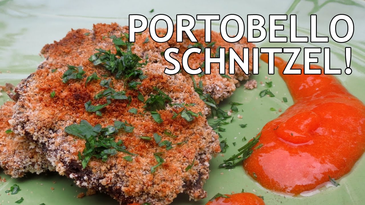 Crispy Portobello Schnitzel!