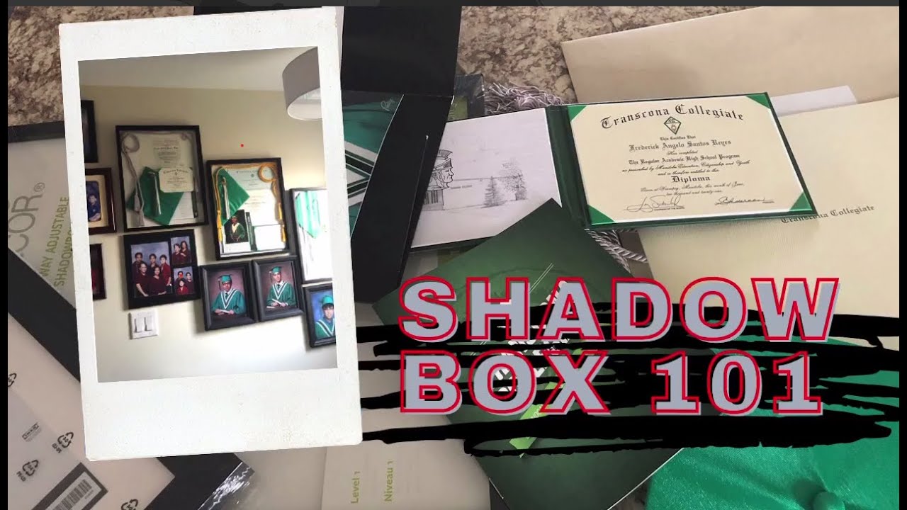Shadow Box 101 | My boys graduation souvenirs in the shadow box | Uploaded again