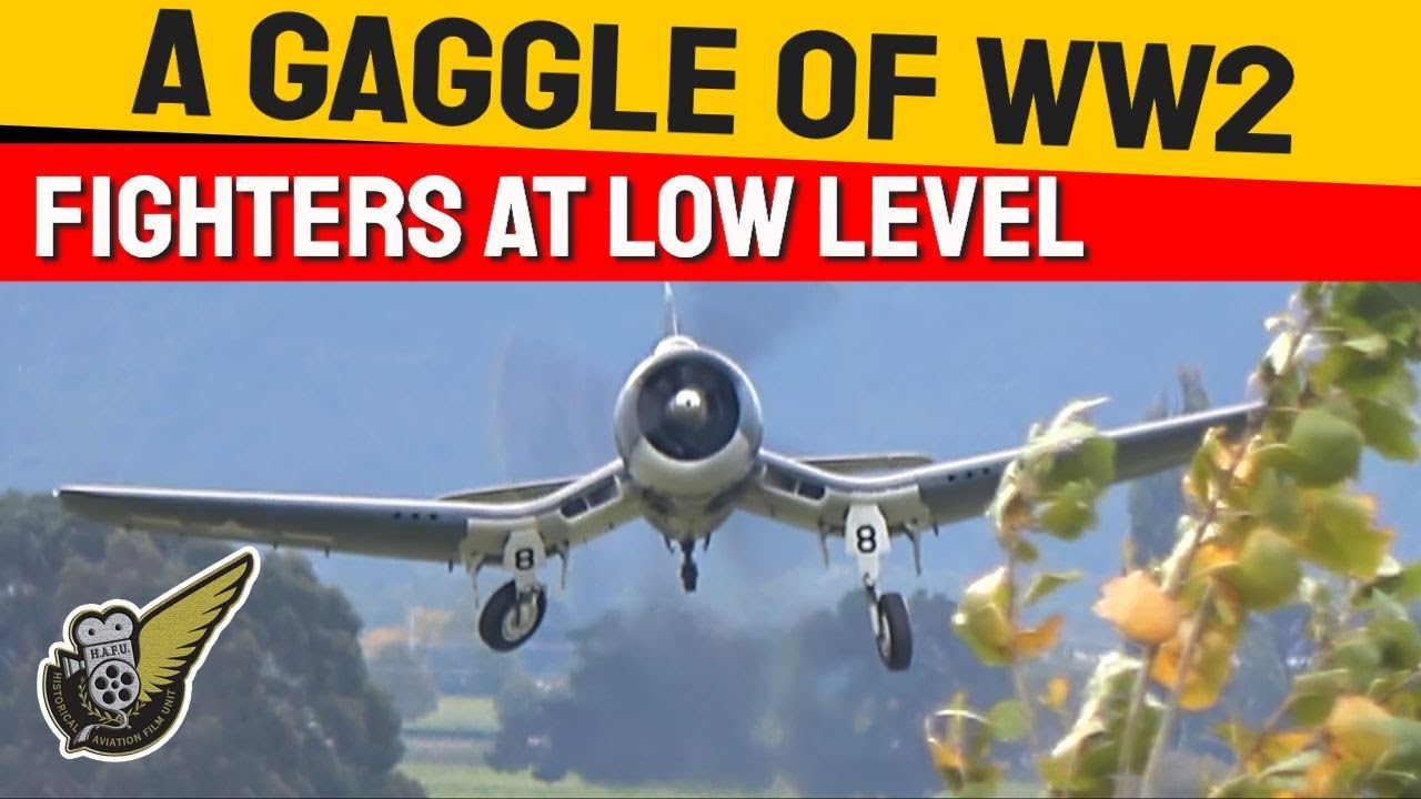 Six WW2 Fighters - Low, Loud And Stunning
