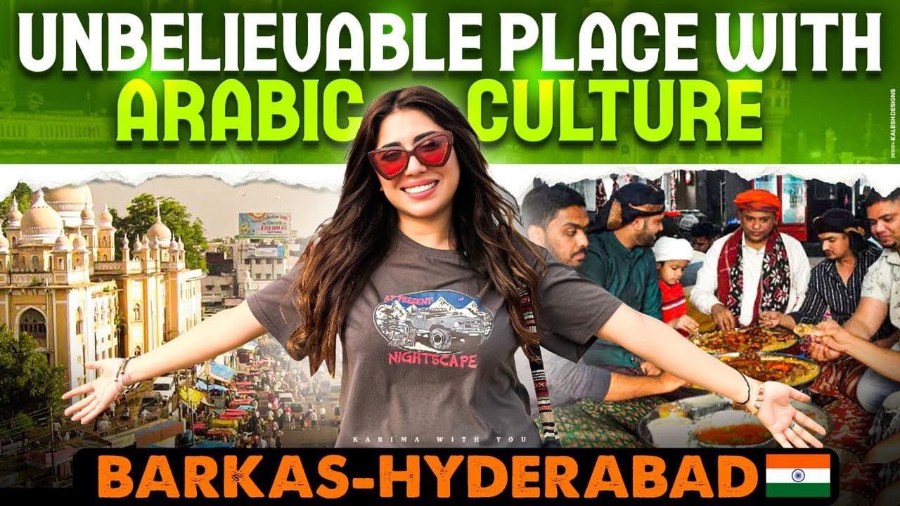 UNBELIEVABLE place with ARABIC culture in barkas Hyderabad~ India 🇮🇳 🇾🇪