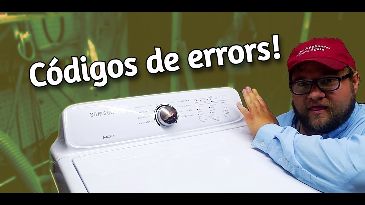 Cómo encontrar los códigos de error en lavadoras Samsung