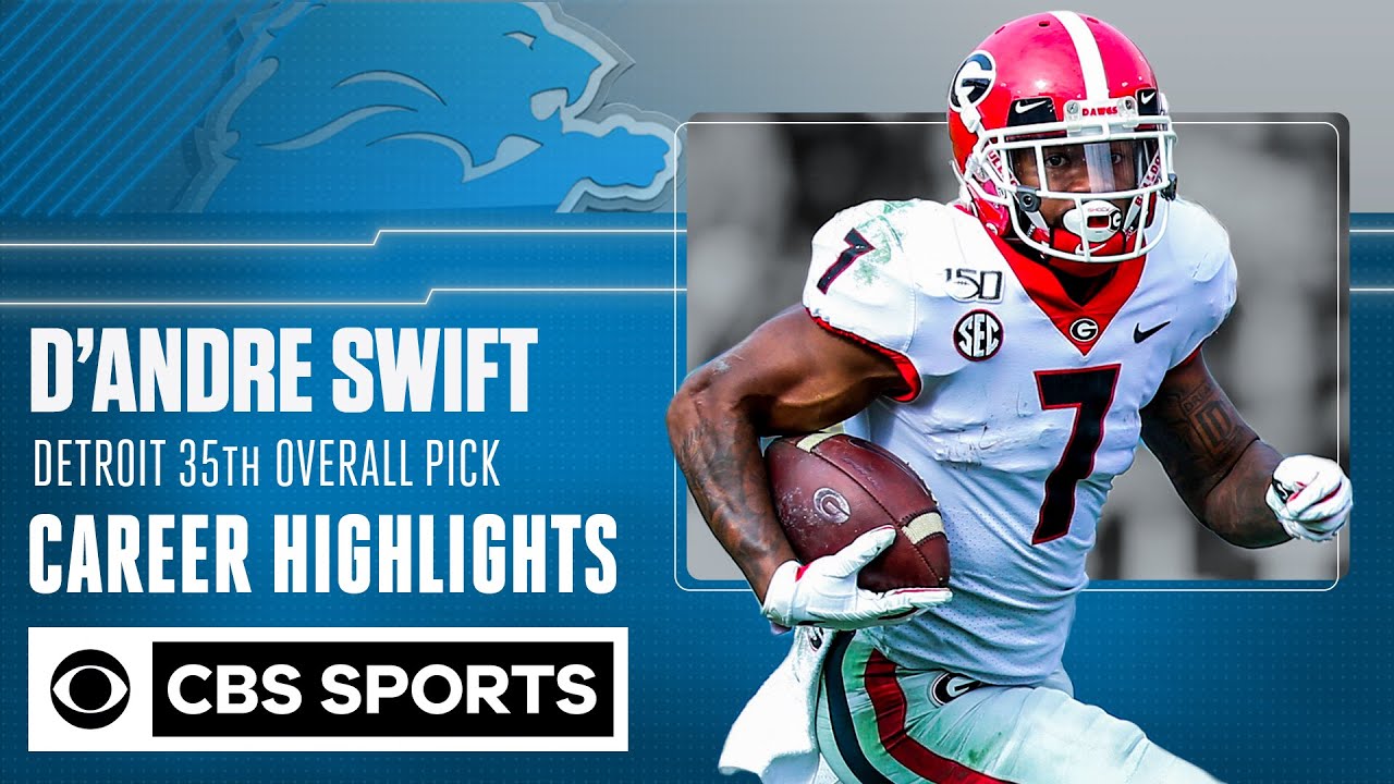 D'Andre Swift: Georgia Career Highlights from the Detroit Lions' 2nd round pick | SEC on CBS