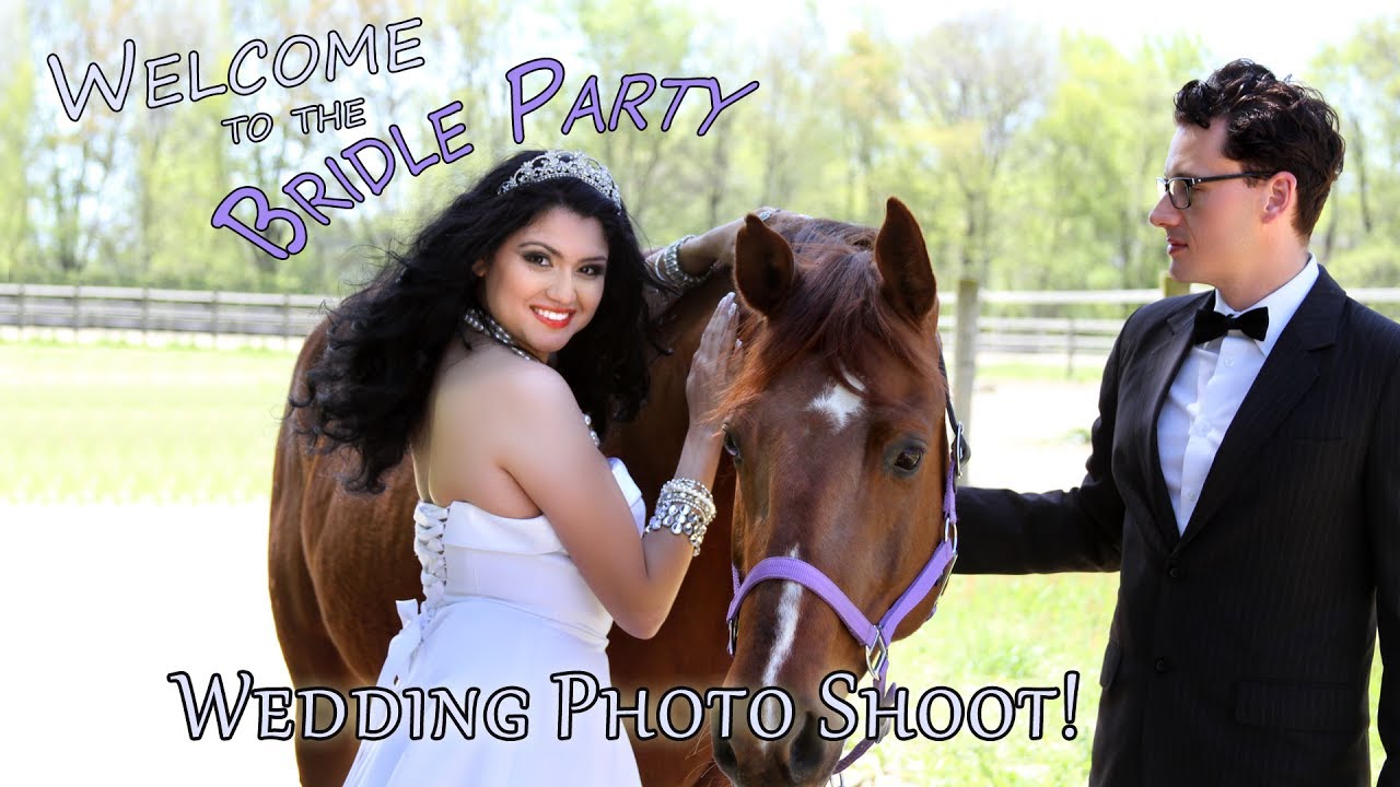 Bridal fashion photo shoot at horse stable (behind the scenes)