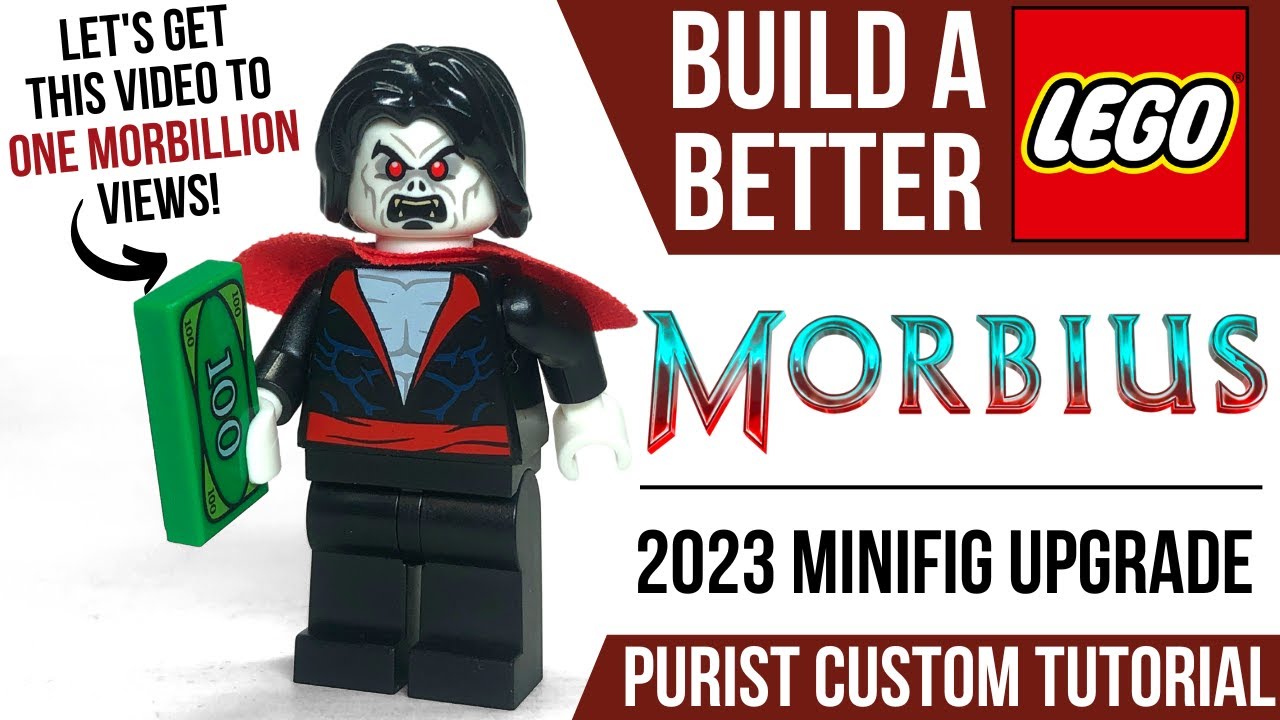 Build a Better LEGO MORBIUS Minifig (Purist Custom Upgrade)