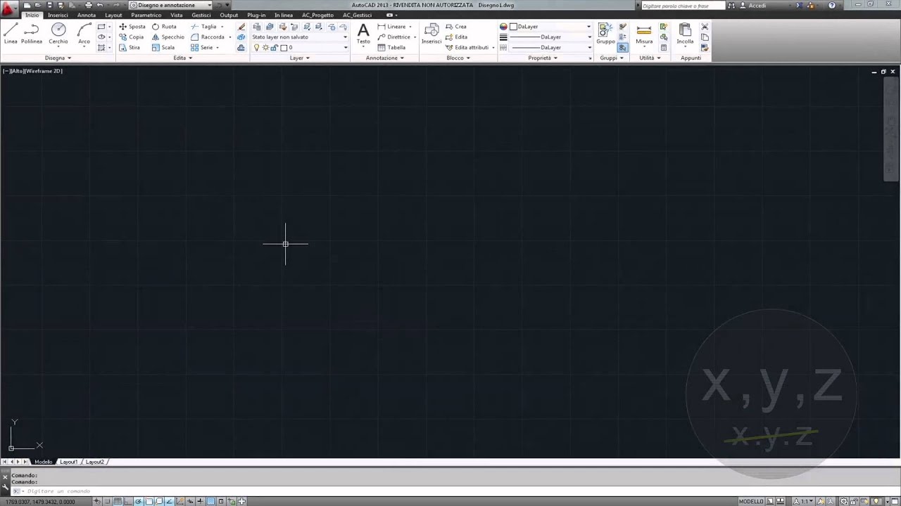 Aimpes CAD - AutoCAD tutorial 1/4 - Interfaccia grafica