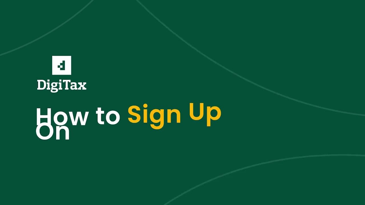 How to sign up on DigiTax