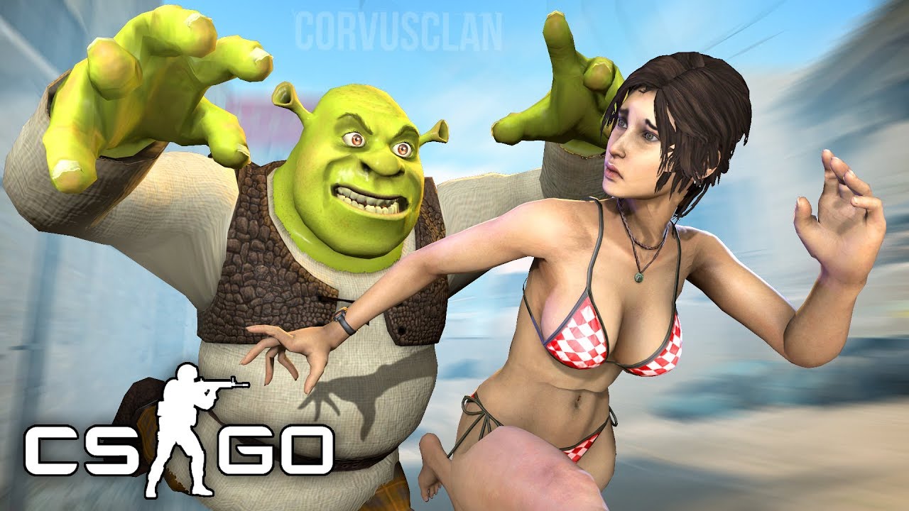 CSGO - EL NIÑO ZOMBIE SE CONVIERTE EN SHREK EN EL ESCONDITE - Hide and Seek
