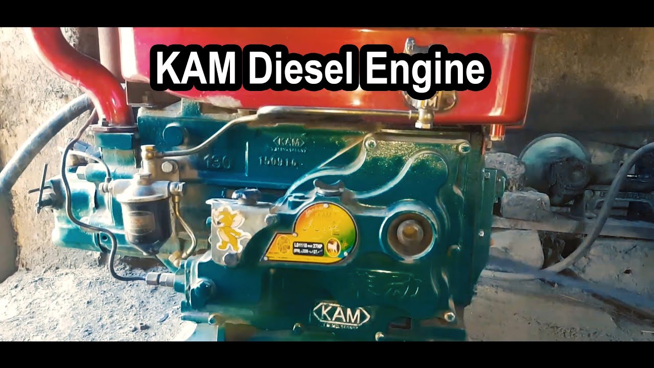 20hp KAM Engine | Wheat Grinder | Ata Chakki  Working with KAM Diesel Engine | KAM Engines