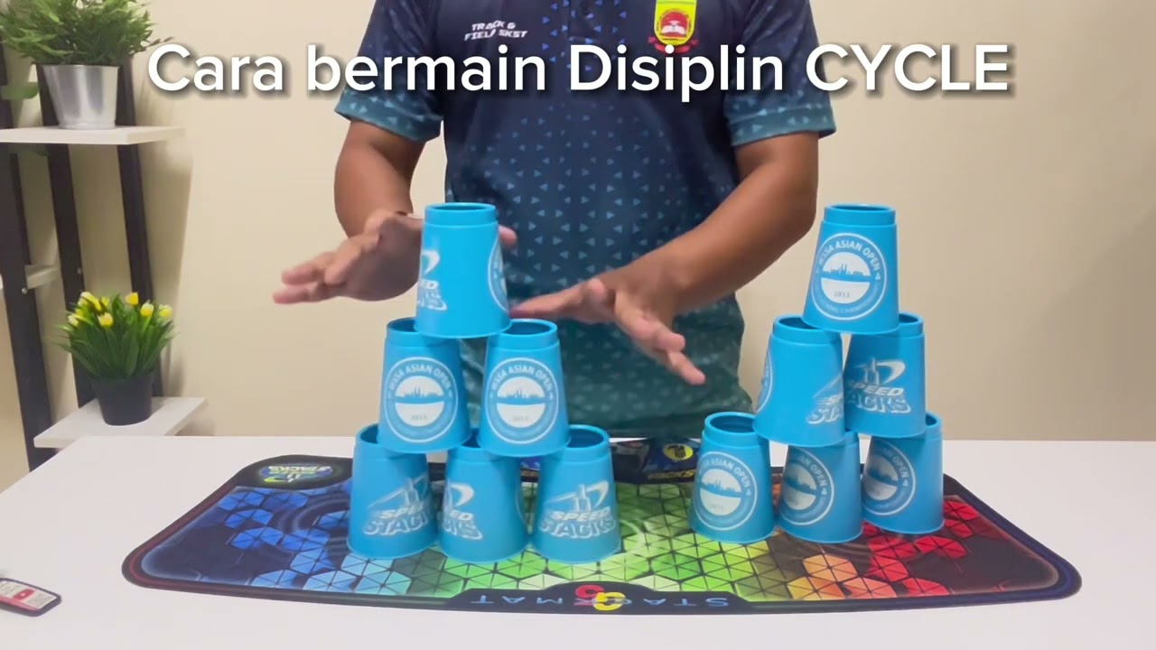 Sport Stacking : Cara bermain Disiplin CYCLE