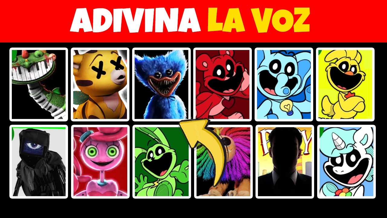 🎤 ADIVINA LOS PERSONAJES DE Poppy Playtime POR SU VOZ 😱🎶 ¡HUGGY VS CATNAP! ¿RECONOCES A LOS MEJORES?