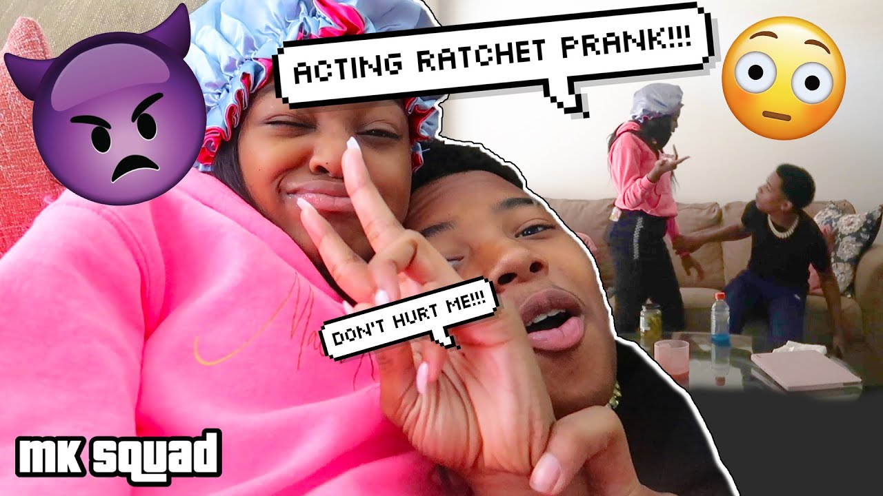 ACTING RATCHET PRANK ON MYKEL 😲 (I REALLY GET MAD!!!)