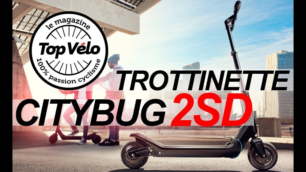 Trottinette électrique CityBug 2SD : Rapide et pratique avec une bonne autonomie