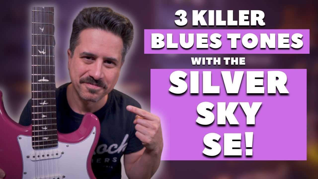 PRS SE Silver Sky Demo for Blues Tones! - prs john mayer se silver sky