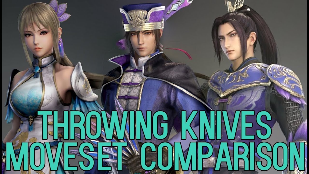 DYNASTY WARRIORS 9 Throwing Knives Moveset Comparison