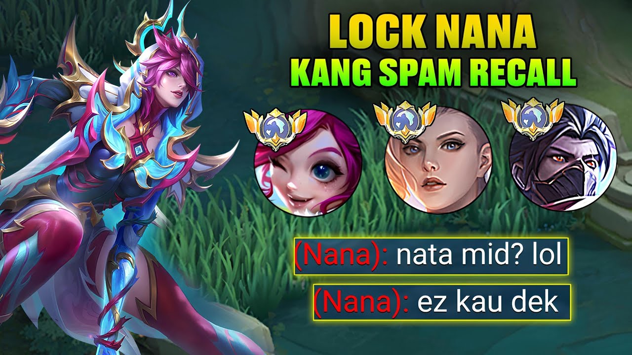 PUAS BANGET🔥 LOCK NANA TENGIL KANG RECALL² + EMOT TANPA AMPUN - MOBILE LEGENDS