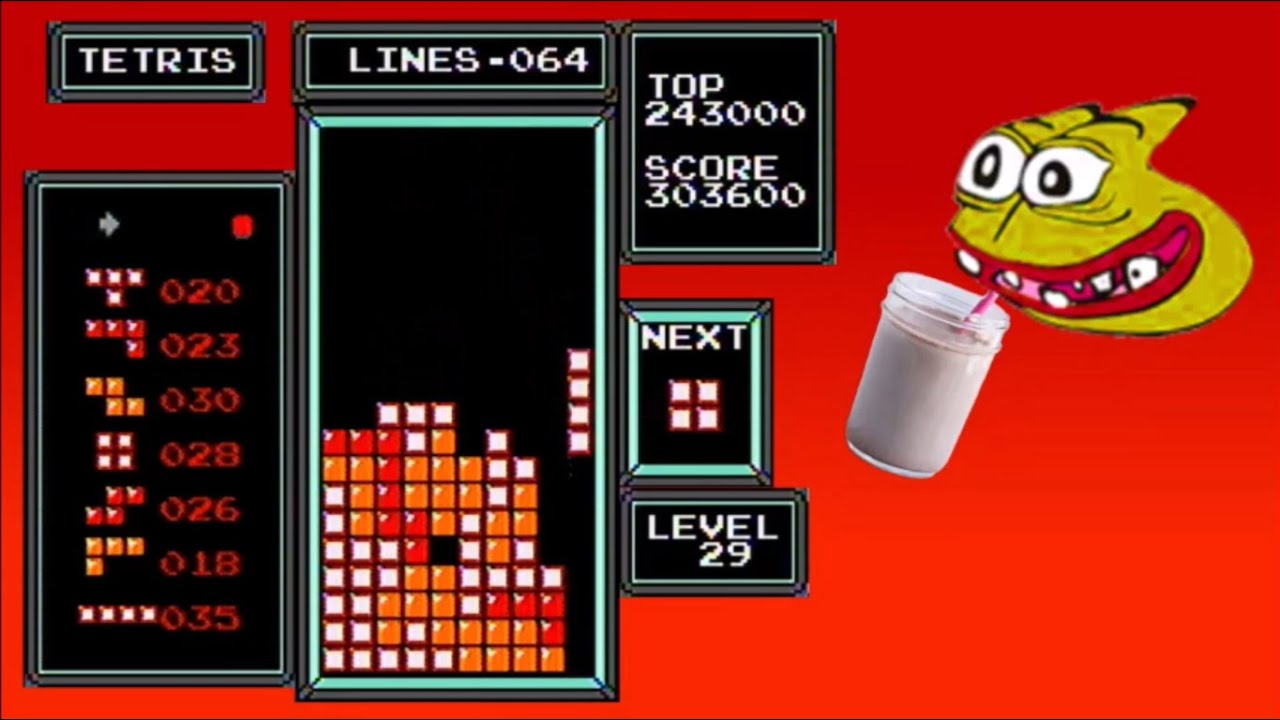 NES Tetris - 347,400 From a 29 Start (Former World Record)