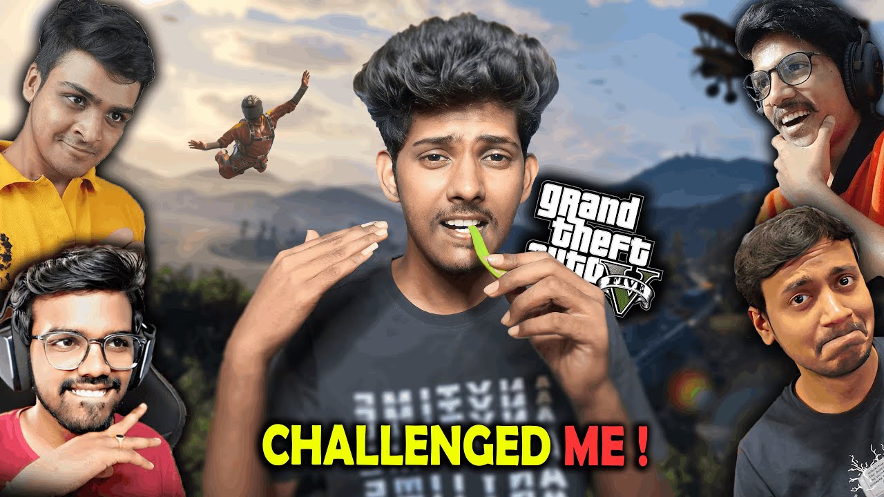 youtubers challenged me in GTA V (telugu)