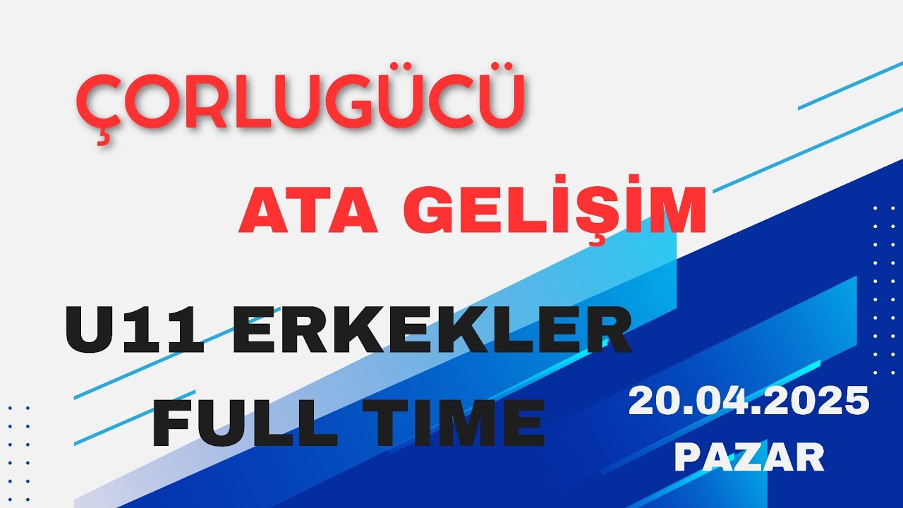 CANLI YAYIN ✨ TEKİRDAĞ U11 ERKEKLER ✨ ÇORLUGÜCÜ & ATA GELİŞİM ✨ 20..04.2025
